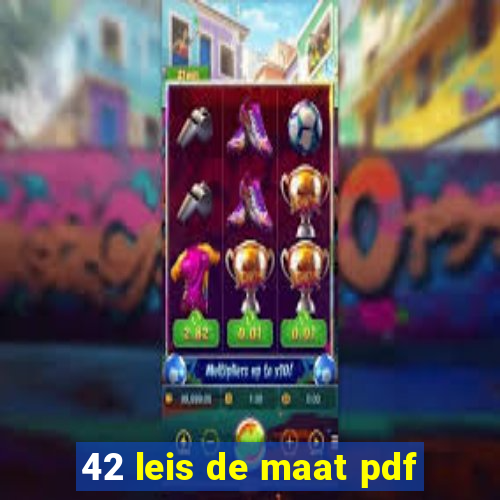 42 leis de maat pdf